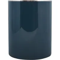 MSV Salle de bains Série "ASPEN" Poubelle de toilette design Poubelle à pédale Poubelle à couvercle basculant 6 litres (ØxH) : env. 18,5 x 26 cm pastel pétrole