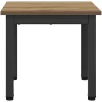 vidaXL Table basse artisanale en chêne 40 x 40 x 36 cm Matériau dérivé du bois