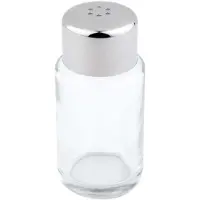 Aps Salière/Poivrière, Verre/Acier Inoxydable, 6 Trous