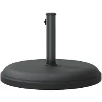 vidaXL Pied de parasol Ø32/35/38 mm Mât 25 kg Rond