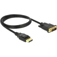 DeLOCK - Câble adaptateur - liaison simple - DisplayPort (M) pour DVI-D (M) - DisplayPort 1.2a - 1 m - passif - noir