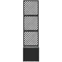 vidaXL Treillis de jardin noir 35 x 30 x 135 cm Métal