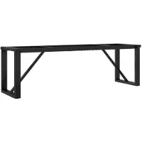 vidaXL Châssis de table basse en forme de O 140x30x43 cm acier