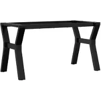 vidaXL Support de table basse en Y 80x40x43 cm acier