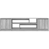 vidaXL Armoire TV Gris Sonoma 188,5x41x50 cm Bois composite