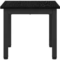 vidaXL Table basse noire imitation chêne 40 x 40 x 36 cm Bois composite
