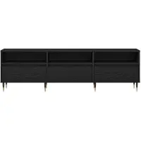 vidaXL Meubles TV, 150 x 30 x 44,5 cm, noir, aspect chêne