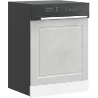 vidaXL Panneau de cache-lave-vaisselle Porto, gris béton, 60 x 1,5 x 57 cm, aggloméré