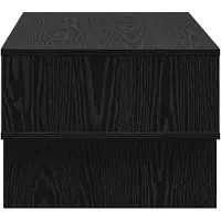 vidaXL Table basse noire imitation chêne 80 x 46 x 35 cm Bois composite