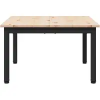 vidaXL Table basse Nature 60 x 60 x 36 cm Pin massif