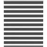 vidaXL Store double noir 135 x 100 cm, largeur du tissu 130,9 cm, polyester
