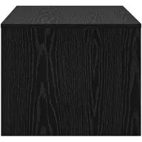 vidaXL Table basse noire imitation chêne 80 x 50 x 40 cm Bois composite