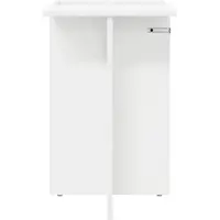 vidaXL Table d'appoint Blanc 35 x 40 x 55 cm Bois d'ingénierie