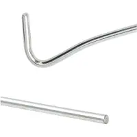 vidaXL Piquets de tente 50 pcs 30 cm Ø5 mm acier galvanisé