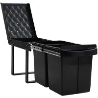 vidaXL Collecteur de déchets Soft-Close 48 L