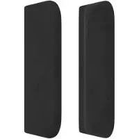 vidaXL Tête de lit avec oreilles noir 83x16x78/88 cm velours