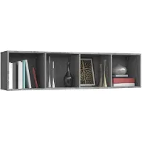 vidaXL Bibliothèque/Meuble TV Sonoma gris 143x30x36cm Bois ingénierie
