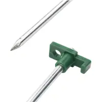 vidaXL Piquets de tente 12 pcs 25 cm 7 mm acier galvanisé et PP
