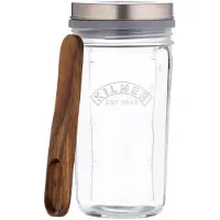 Kilner Kit de fabrication de kéfir , avec récipient en verre transparent de 0,5 litre