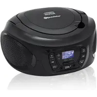 Roadstar CDR-375D+/BK Radio portable DAB / DAB+ / FM, lecteur CD-MP3, USB, stéréo, télécommande Noir
