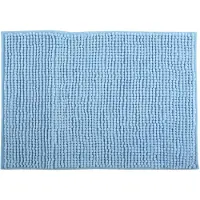 MSV Tapis de bain Microfibre CHENILLE 40x60cm Bleu Ciel