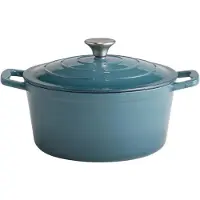 Assheuer & Pott 5 Stars marmite avec couvercle, hauteur : 115 mm, ø : 250 mm turquoise/creamy