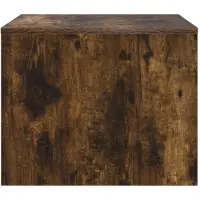 vidaXL Table basse en bois imitation chêne fumé, 60 x 50 x 40 cm