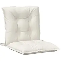 vidaXL Coussins de chaise basse 4 pcs. Melange Crème 100x50x7 cm Tissu