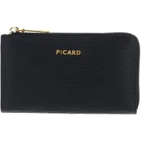 PICARD Cuir porte-monnaie Calais 1 Wallet Schwarz noir
