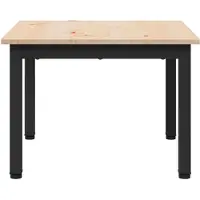 vidaXL Table basse nature 50 x 50 x 36 cm Pin massif
