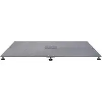 vidaXL Support de parasol , 52 kg, aspect bois foncé, acier, forme carrée