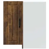 vidaXL Armoire d'angle de cuisine Lucca Chêne fumé Matériau dérivé du bois