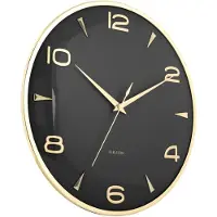 Karlsson Horloge murale Sienna Glow Black (40.60 cm)
