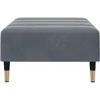 vidaXL Repose-pied gris foncé 77x55x31 cm velours