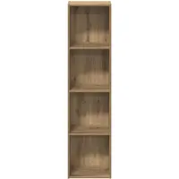 vidaXL Bibliothèque chêne artisanal 36x30x143 cm bois d'ingénierie