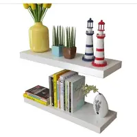 vidaXL Étagères murales 4 pcs Blanc 60 cm