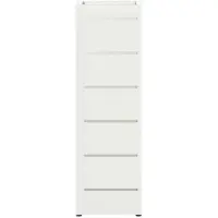 vidaXL Porte-parapluie Blanc 15,5 x 15,5 x 49 cm Métal