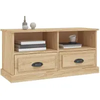 vidaXL Armoire TV Chêne Sonoma 93x35,5x45 cm Bois composite