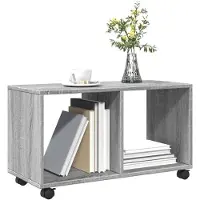 vidaXL Armoire roulante sonoma gris 72x33x42,5 cm bois d'ingénierie