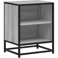 vidaXL Tables de chevet 2 pcs sonoma gris bois d'ingénierie et métal