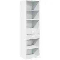 vidaXL Highboard blanc 50x42,5x185 cm Bois composite