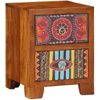 vidaXL Table de chevet 35x35x45 cm bois d'acacia massif