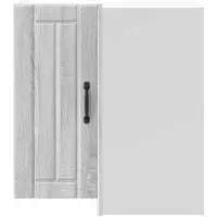 vidaXL Armoire d'angle de cuisine Lucca Gris Sonoma Matériau dérivé du bois