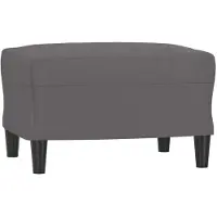 vidaXL Repose-pied Gris 70x55x41 cm Similicuir