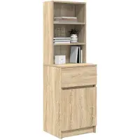 vidaXL Table de chevet chêne sonoma 39x35x125 cm bois d’ingénierie