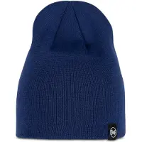 Buff Knitted Beanie Bleu