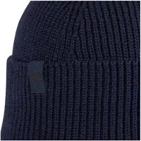 Buff Knitted Beanie Bleu