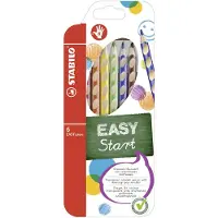 Stabilo EASYcolors crayon de couleur ergonomique pour droitiers (6x)
