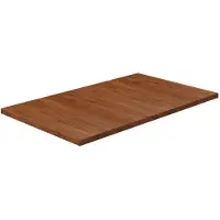 vidaXL Plan de toilette brun foncé 100x60x2,5 cm Bois massif traité