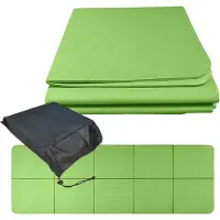 Relaxdays Tapis de yoga , épaisseur 6 mm, dimensions 61x183 cm, pliable, avec sac de rangement, antidérapant, tapis de sport pour yoga, pilates et fitness, disponible en plusieurs couleurs
